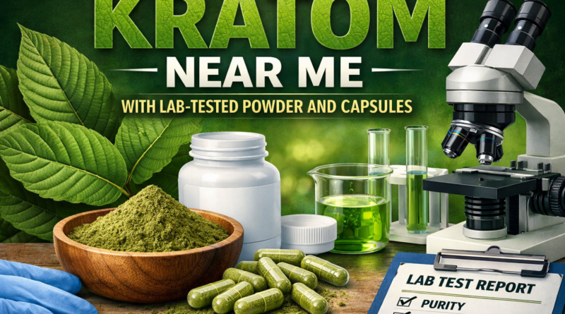 Kratom Near Me With Lab-Tested Powder and Capsules